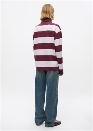 Enkalla ls polo st 7214 Fig-Lilac Stripe Envii 